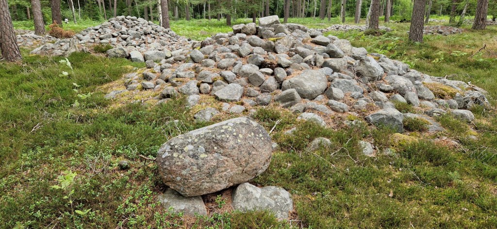 Trullhalsars järnåldersgravfält på Gotland.